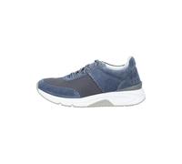 Sneaker GABOR "Gabor Sneaker Veloursleder/Mesh", Damen, Gr. 38, blau (jeans), Textil, Veloursleder, Schuhe Sneaker (72897122-38) jeans
