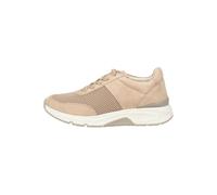 Gabor Damen Sneaker rollingsoft 86.897 Veloursleder/Mesh Sand Größe 41