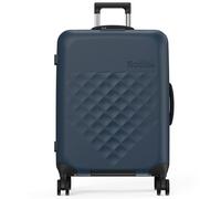Rollink Vega 360 Spinner - Leichter, Faltbarer Koffer für platzsparendes Verstauen. (Atlantic Blue, Check In M)