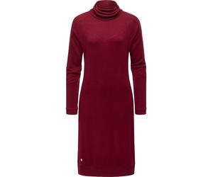 Rollkragen Jersey Kleid "Peona" Wine Red L