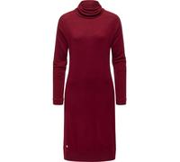 Rollkragen Jersey Kleid "Peona" Wine Red XS