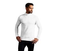 E3407 Promodoro Herren Rollkragen T-Shirt Langarm White M