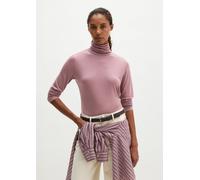 Langarmshirt MARC O'POLO "aus TENCEL™ Lyocell", Damen, Gr. L, rosa (gentle mauve), Obermaterial: 100% Lyocell, unifarben, Basic, regular fit, Babylock, Shirts Langarmshirt (17244547-L) gentle mauve