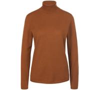 Rollkragen-Pullover aus Schurwolle und Kaschmir Peter Hahn braun 38