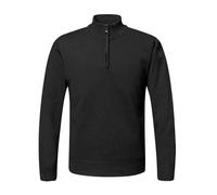 Rollkragen Pullover für Herren, Pullover mit Reissverschluss Herren Strick Langarm Solid Große Größen Ohne Kapuze Casual Männer Pullover Klassische Britischer Stil Half Zip Fleecepullover Herren