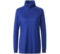 Rollkragen-Pullover Modell Tamara Kaschmir Peter Hahn blau 40