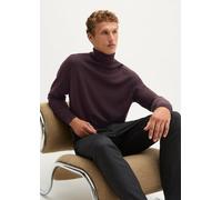 Rollkragenpullover MARC O'POLO "aus weicher Merinowolle", Herren, Gr. M, braun (deep mullberry), Obermaterial: 100% Schurwolle, unifarben, Pullover Rollkragenpullover (81125843-M) deep mullberry