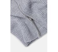 Rollkragen-Schal mit Reißverschluss grau ONESIZE