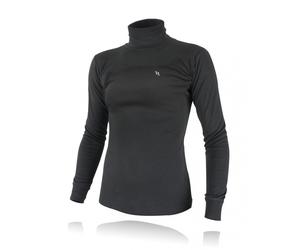 Rollkragen Sweatshirt Damen Schwarz / XS