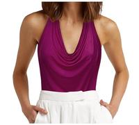 Rollkragen Top Damen Weiß Basic Rückenfreie Gummizug Rollkragen Shoulder Kurzes Netzoberteil Rüschen Gepolstert Pink Schleifen Corsage Leopard Muskelshirts Büro Gepunktete 44 Laufshirt