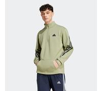 Rollkragenpullover ADIDAS SPORTSWEAR "M FI 3S HALFZIP", Herren, Gr. M, grün (tent grün), Obermaterial: 64% Baumwolle, 36% Polyester, gestreift, Pullover Rollkragenpullover (37739102-M) tent grün