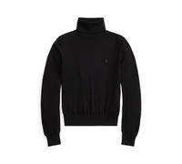 Rollkragenpullover aus Wolle XS Black
