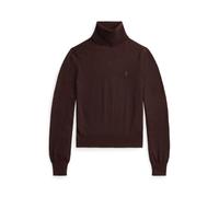 Rollkragenpullover aus Wolle XXL Brown