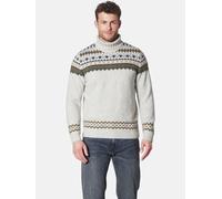 Rollkragenpullover BABISTA "Pullover CAPRITELLI", Herren, Gr. M, weiß (wollweiß gemustert), Obermaterial: 50% Lama WL. 50% Polyamid ECONYL PA ECONYL., gemustert, casual, normal, ohne Ausschnitt, Langa