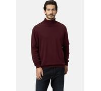 Rollkragenpullover BABISTA "Pullover JOLIETTO", Herren, Gr. 58, rot (dunkelrot melange), Obermaterial: 100% Baumwolle CO., Pullover Rollkragenpullover (57802706-58) dunkelrot melange