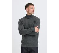 Rollkragenpullover BLEND "BHBRANKO ROLL KNIT", Herren, Gr. XXL, iron gate melange, Strick, Obermaterial: 60% Wolle, 40% Nylon, unifarben, regular fit hüftlang, hoch geschlossener Ausschnitt, Rippbündc