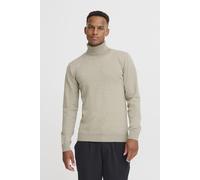 Rollkragenpullover BLEND "BHCarsten", Herren, Gr. 3XL, weiß (bone weiß melange), Feinstrick, 100% Polyester, meliert, regular fit, Pullover Rollkragenpullover, Stilvoller Strickpullover mit Rollkragen
