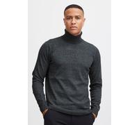 Rollkragenpullover BLEND "BHCarsten", Herren, Gr. L, charcoal mix, Feinstrick, 100% Polyester, meliert, regular fit, Pullover Rollkragenpullover, Stilvoller Strickpullover mit Rollkragen (99576721-L) 