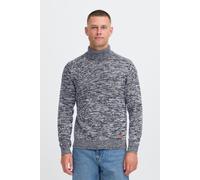 Rollkragenpullover BLEND "BHDami", Herren, Gr. XL, blau (marineblaus), Grobstrick, 70% Baumwolle (Recycled), 30% Polyester (Recycled), meliert, normal normal, hoch geschlossener Ausschnitt, Pullover R