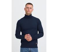 Rollkragenpullover BLEND "BHFibes", Herren, Gr. XL, marineblaus, Feinstrick, 70% Baumwolle (Recycled), 30% Polyester (Recycled), unifarben, normal normal, hoch geschlossener Ausschnitt, Pullover, Stil