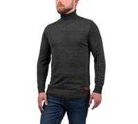 Rollkragenpullover BLEND "BHLatif", Herren, Gr. XL, charcoal, Feinstrick, 50% Baumwolle, 50% Polyacryl, unifarben, regular fit, ohne Ausschnitt, eingesetzt, Pullover Rollkragenpullover, Feinstrick Pul