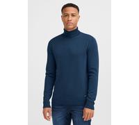 Rollkragenpullover BLEND "BHMWEDAT", Herren, Gr. 3XL, blau (marineblaus), Feinstrick, 78% Viskose, 22% Polyester, unifarben, Basic, regular fit normal, hoch geschlossener Ausschnitt, eingesetzt, Pullo