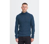 Rollkragenpullover BLEND "BHMPatta", Herren, Gr. L, marineblaus melange, Grobstrick, 100% Polyacryl, unifarben, normal normal, ohne Ausschnitt, Pullover Rollkragenpullover, Stilvoller Basic Strickpull