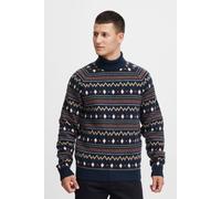 Rollkragenpullover BLEND "BHPullover", Herren, Gr. L, blau (marineblaus), Grobstrick, 54% Polyester, 21% Polyacryl, 12% Nylon, 10% Wolle, 3% Elasthan, regular fit, Pullover Rollkragenpullover, Stilvol