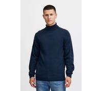 Rollkragenpullover BLEND "BHPullover", Herren, Gr. M, blau (marineblaus), Feinstrick, 85% Polyacryl, 15% Wolle, unifarben, regular fit, Pullover Rollkragenpullover, Stilvoller Strickpullover mit Rollk