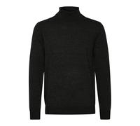 Rollkragenpullover BLEND "BHCarsten", Herren, Gr. S, bone weiß melange, Feinstrick, 100% Polyester, meliert, regular fit, Pullover, Stilvoller Strickpullover mit Rollkragen (65150704-S) bone weiß mela