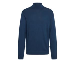 Rollkragenpullover BLEND "Rollkragenpullover BHDan", Herren, Gr. L, blau (marineblaus), Obermaterial: 70% Viskose CV. 30% Nylon NY., Pullover Rollkragenpullover (19359613-L) marineblaus
