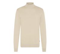 Rollkragenpullover BLEND "BHDAN", Jungen, Gr. XXL, beige (plaza taupe), Feinstrick, 70% Viskose, 30% Nylon, meliert, Basic, normal normal, ohne Ausschnitt, Pullover Rollkragenpullover, Stilvoller Stri