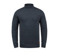 Rollkragenpullover BLEND "BHLatif", Herren, Gr. XXL, navy, Feinstrick, 50% Baumwolle, 50% Polyacryl, unifarben, regular fit, ohne Ausschnitt, eingesetzt, Pullover Rollkragenpullover, Feinstrick Pullov