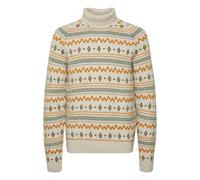 Rollkragenpullover BLEND "BHPullover", Herren, Gr. XXL, grau (oyster gray), Grobstrick, 54% Polyester, 21% Polyacryl, 12% Nylon, 10% Wolle, 3% Elasthan, regular fit, Pullover Rollkragenpullover, Stilv