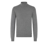 Rollkragenpullover BLEND "Rollkragenpullover BHWedat", Herren, Gr. XL, grau (pewter mix), Obermaterial: 78% Viskose CV. 22% Polyester PES., Pullover Rollkragenpullover (97510701-XL) pewter mix