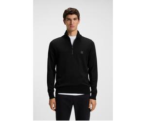 Rollkragenpullover BOSS ORANGE "Kanobix", Herren, Gr. S, schwarz (schwarz001), Strick, Obermaterial: 95% Baumwolle, 5% Kaschmir, unifarben, regular fit normal, hoch geschlossener Ausschnitt, eingesetz