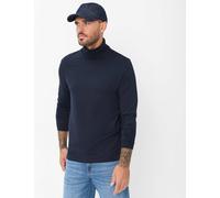 Rollkragenpullover BRAX "Style BENNO", Herren, Gr. S (48), blau (navy), 98% Baumwolle, 2% Elasthan, Pullover Rollkragenpullover (87334543-S) navy