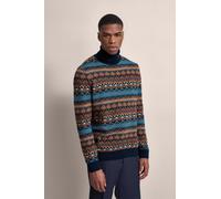 Bugatti Herren Rollkragenpullover mit Multicolor-Muster XL