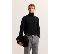 Rollkragenpullover BUGATTI "Regular Fit", Herren, Gr. 3XL, 290, schwarz, 100% Baumwolle, unifarben, regular fit, ohne Ausschnitt, Rippbündchen, Pullover Rollkragenpullover, aus reiner Baumwolle (20840
