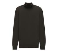 Rollkragenpullover BUGATTI "Regular Fit", Herren, Gr. XXL, braun (80, braun), 100% Wolle, unifarben, regular fit, Pullover Rollkragenpullover, Regular Fit Wolle Feinstrick (20589718-XXL) 80, braun