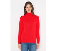 Cecil Damen Basic Rollkragenpullover in Orange, Gr: XXL