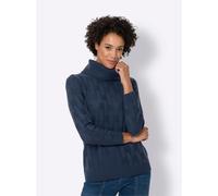 Rollkragenpullover CLASSIC BASICS "Rollkragen-Pullover", Damen, Gr. 38, blau (dunkelblau), 100% Polyacryl, unifarben, Pullover Rollkragenpullover (88801145-38) dunkelblau