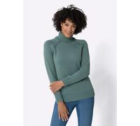 Rollkragenpullover CLASSIC BASICS "Rollkragen-Pullover", Damen, Gr. 42, grün (jade), 100% Polyacryl, unifarben, Pullover Rollkragenpullover (54528616-42) jade