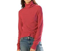 Rollkragenpullover Damen Baumwolle Thermo Langarmshirt Einfarbig Strickpullover Herbst Winter Merinowolle Pullover Slim Fit Warm Unterhemd Bequem Atmungsaktiv Unterbekleidung Rollkragen Strickpulli