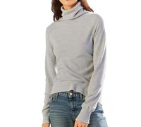 Rollkragenpullover Damen Baumwolle Thermo Langarmshirt Einfarbig Strickpullover Herbst Winter Merinowolle Pullover Slim Fit Warm Unterhemd Bequem Atmungsaktiv Unterbekleidung Rollkragen Strickpulli