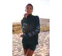 Rollkragenpullover ELBSAND, Damen, Gr. 32/34, blau (petrol), Strick, Obermaterial: 50% Viskose, 28% Polyester, 22% Nylon, unifarben, meliert, casual, hüftlang, Langarm Rippstrickbündchen, Pullover, au