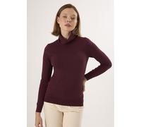 Rollkragenpullover FELIX HARDY "Rollkragenpullover", Damen, Gr. L, rot (bordeaux), 100% Baumwolle, hoch geschlossener Ausschnitt, Pullover Rollkragenpullover (20167545-L) bordeaux