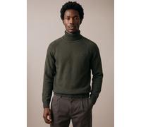 Rollkragenpullover FYNCH-HATTON, Herren, Gr. L, grün (cypress), Strick, Obermaterial: 55% Wolle, 43% Baumwolle, 2% Kaschmir, hüftlang, Rundhals, Rippstrickbündchen, Pullover Rollkragenpullover, Raglan