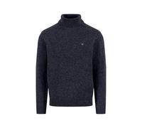 Rollkragenpullover FYNCH-HATTON, Herren, Gr. XXL, navy, Strick, Obermaterial: 65% Wolle, 30% Nylon, 5% Alpaka, meliert, normal hüftbedeckend, Rundhals, Bündchen, Pullover, im Strick-Look meliert (1054