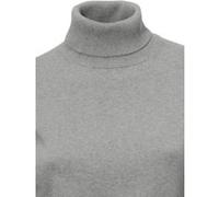 Rollkragenpullover HEINE "Rollkragen-Pullover", Damen, Gr. 42, grau (grau, melange), 100% Baumwolle, unifarben, Pullover Rollkragenpullover, Topseller (30869744-42) grau, melange